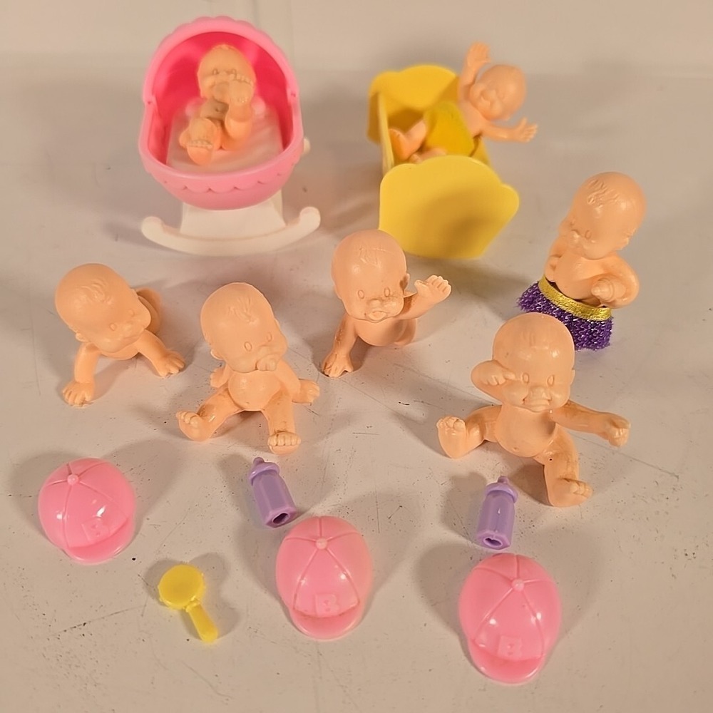 Hasbro L'il Babies Lil Baby Mini Toys Lot vtg‎